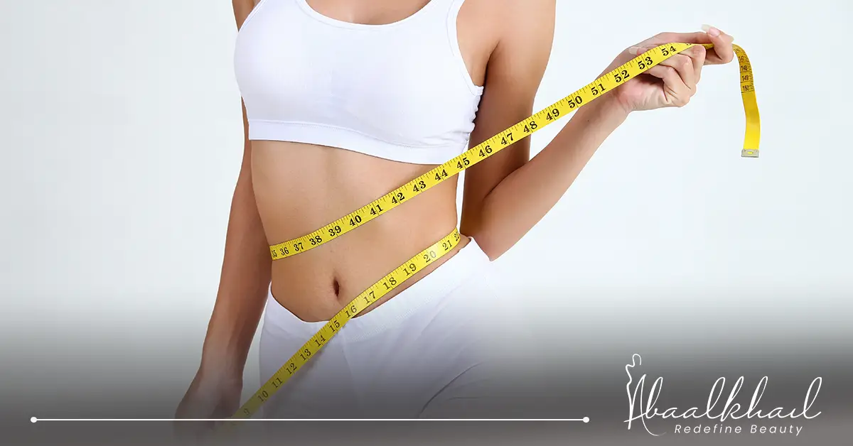 شفط دهون البطن.