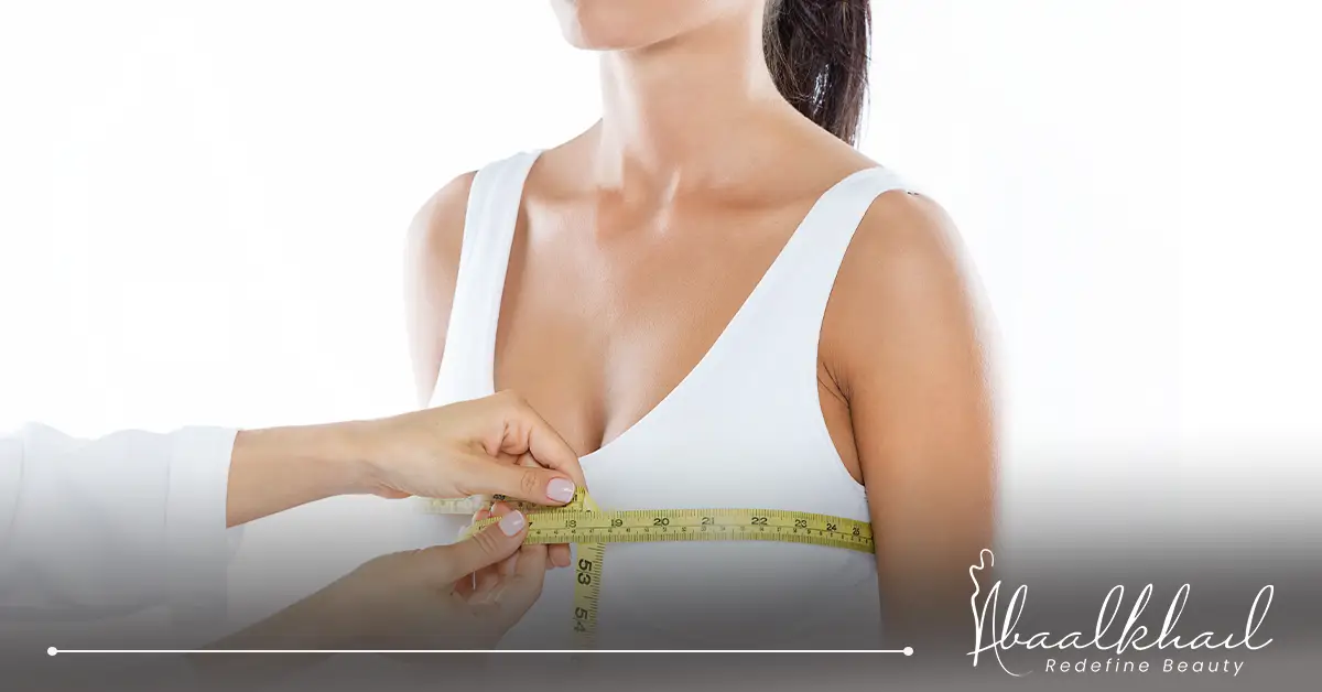 عملية تصغير الثدي.